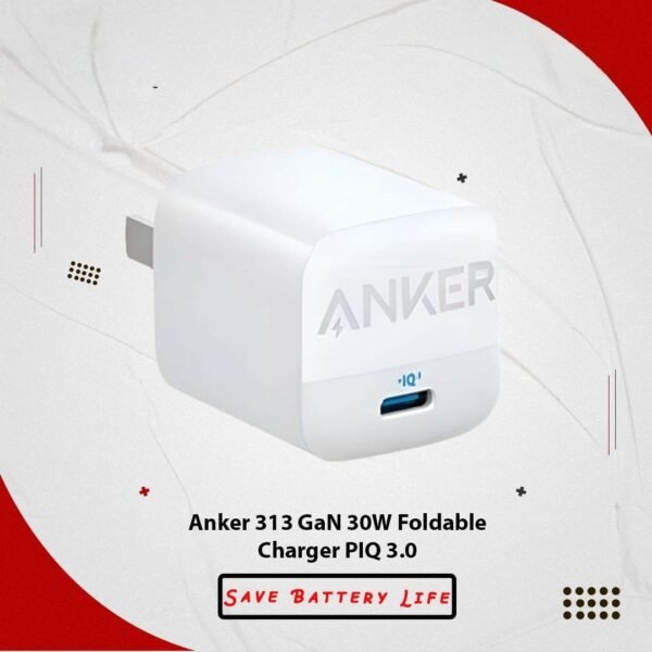 Buy Anker 313 GaN 30W Foldable Charger – Fast USB-C Power IQ 3.0 Adapter