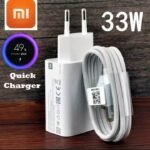 Xiaomi 33W Fast Turbo Charger with 6A USB Type-C Cable – Quick Charge for Xiaomi Redmi & Mi Series
