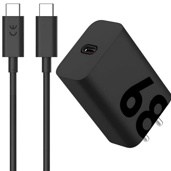 Motorola 68W USB-C Charger with GaNFast Technology – Fast & Portable Charging