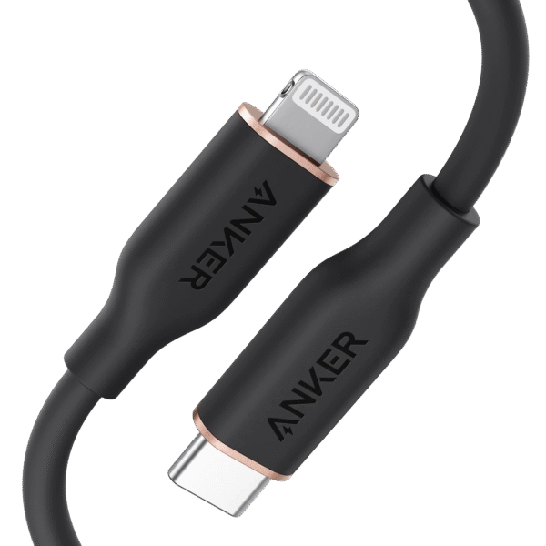 "Anker Powerline III Flow USB-C to Lightning Cable – Fast Charging, Durable, Silicone Finish, Multiple Colors"