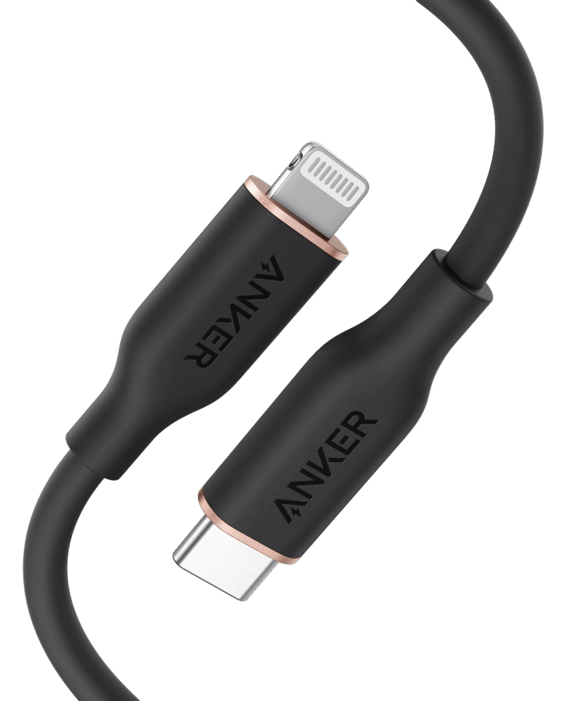 "Anker Powerline III Flow USB-C to Lightning Cable – Fast Charging, Durable, Silicone Finish, Multiple Colors"