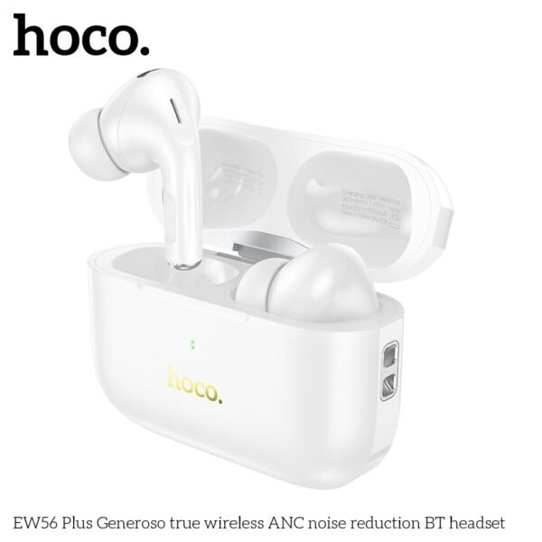 "Hoco EW56 Plus ANC Wireless Bluetooth Headset – Active Noise Cancellation, Dual Device Connectivity, 4 Hours Playtime"
