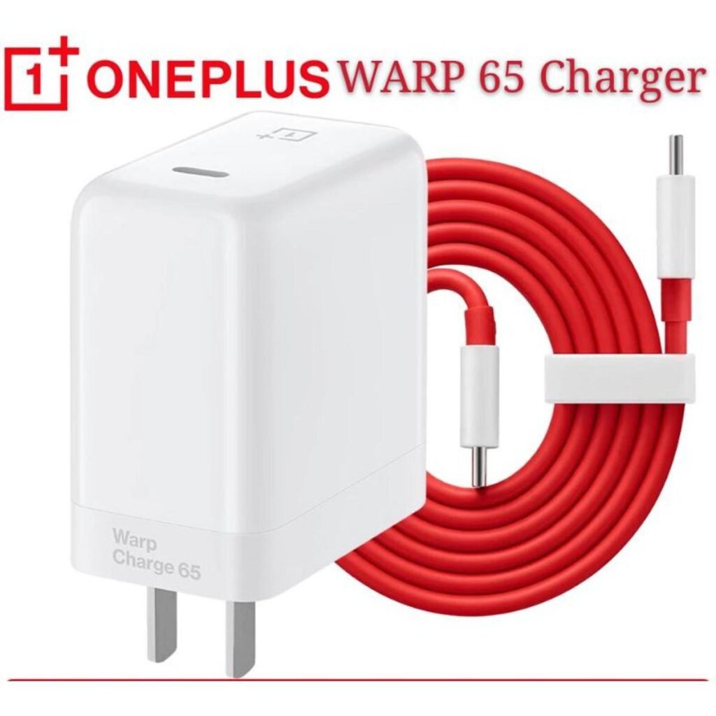 OnePlus 65W Warp Charge Power Adapter with Type-C Cable – Super Fast Charging, Compact Design, and Universal Compatibilit