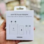 Samsung 45W 3-Pin PD Power Adapter with 1.8m C to C Cable – Super Fast Charging, Compact Design, Universal Compatibility