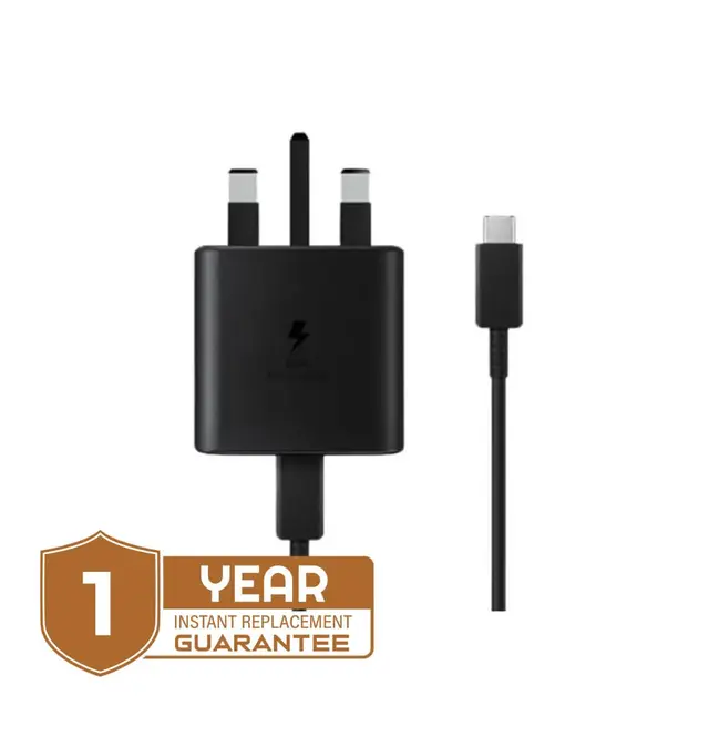 Samsung 25W USB-C Power Adapter 3 Pin – Fast Charging, Compact Design, and Universal Compatibility
