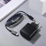 Samsung 45W 5A USB-C Power 2-Pin Adapter with Cable – Super Fast Charging for Phones, Tablets & Earbuds
